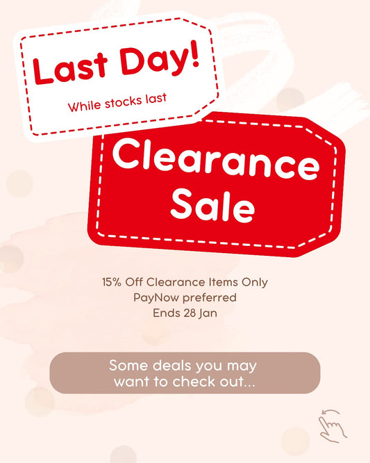 Last few hours of our Clearance Sale!