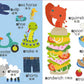 字母+拼音+数字小词典 Bilingual Board Book Dictionaries - Alphabet, Pinyin, Numbers (Set of 3)