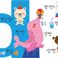 字母+拼音+数字小词典 Bilingual Board Book Dictionaries - Alphabet, Pinyin, Numbers (Set of 3)