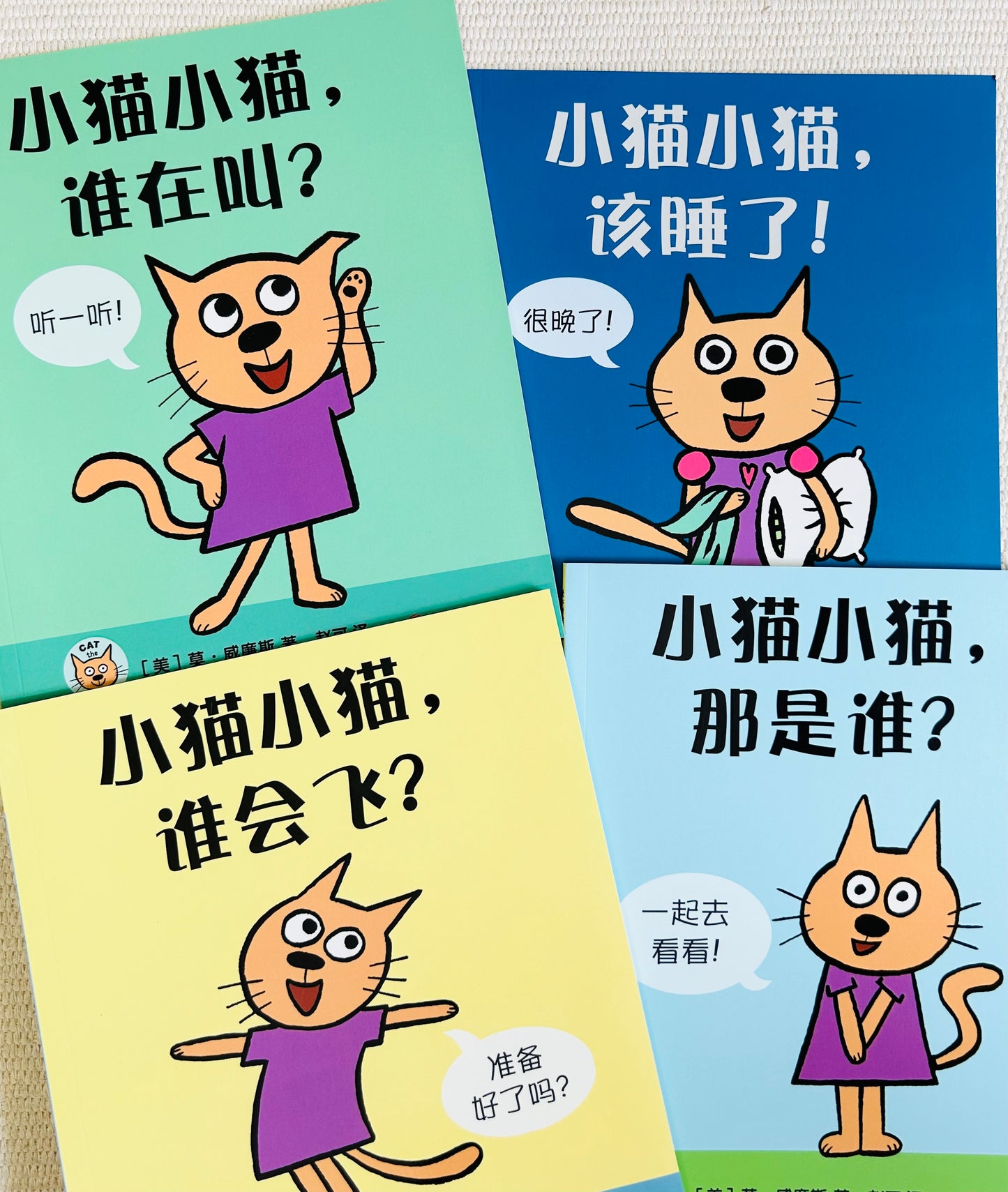 小猫小猫，那是谁？Cat the Cat, Who is That? (Set of 4)