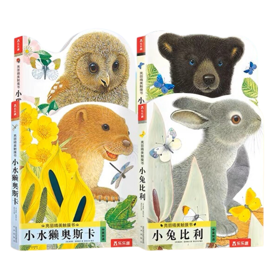 亮丽精美触摸书 Touch and Feel Animals (Set of 4)