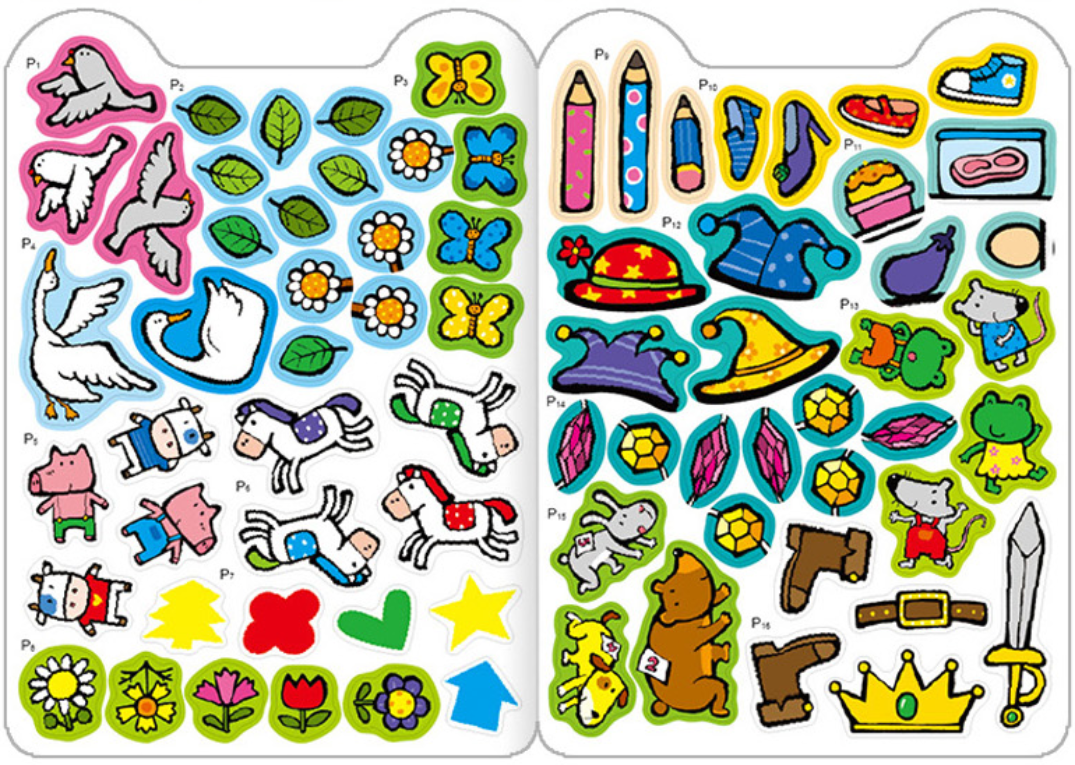 贴纸书 Sticker Book Ages 3-6 (Set of 8)