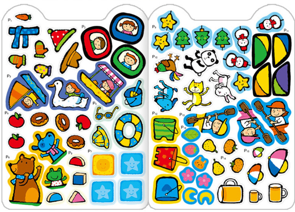 贴纸书 Sticker Book Ages 3-6 (Set of 8)